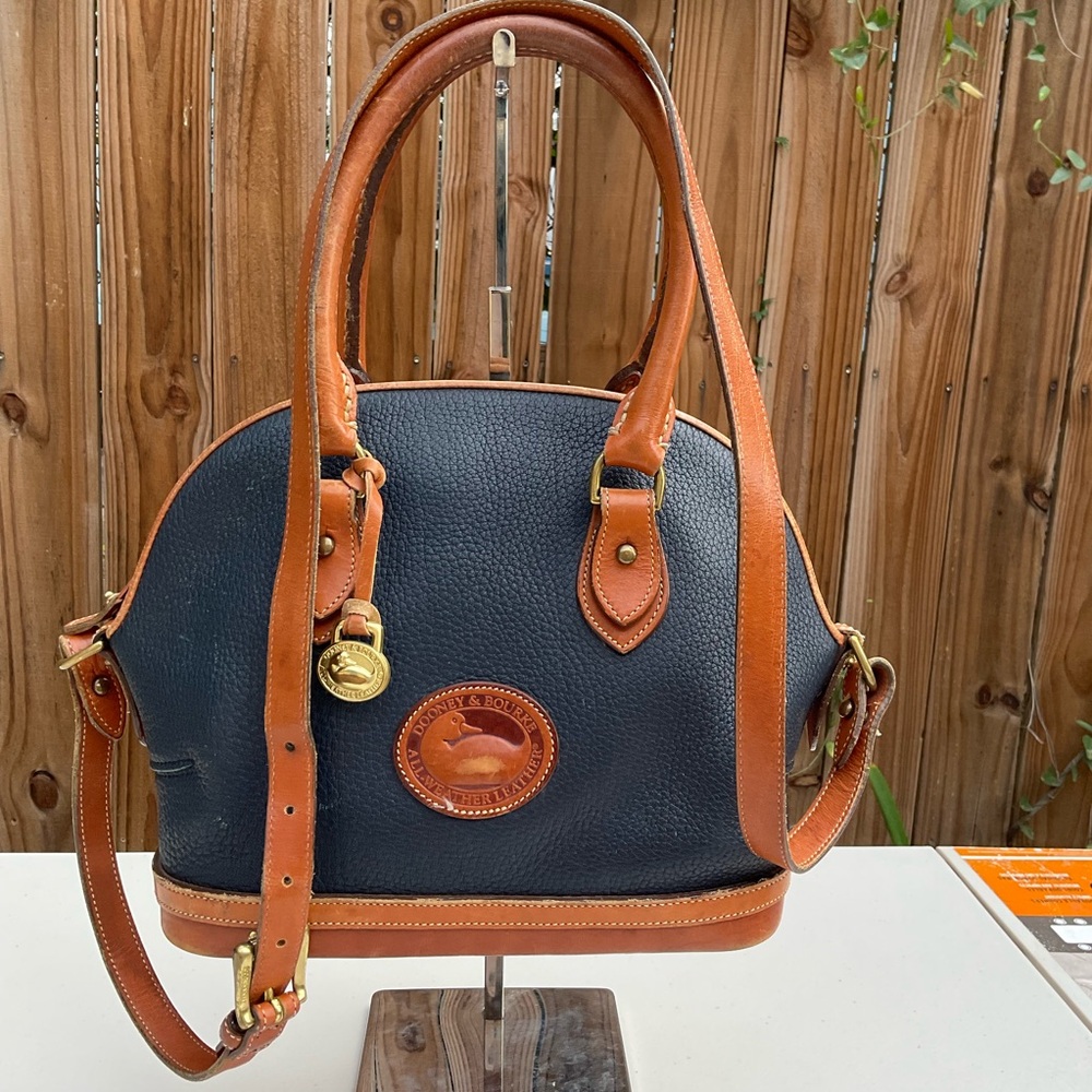Dooney & Bourke Brown and Black Shoulder Bag